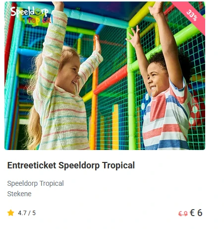 2.5 euro korting bij Tripper NL