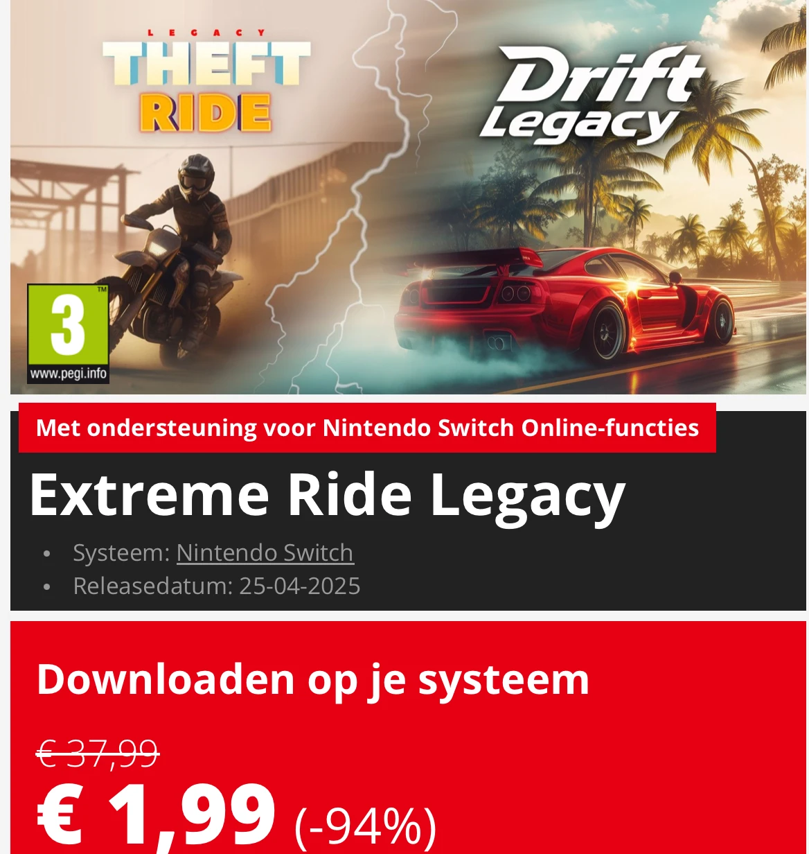 Extreme Ride Legacy -94%