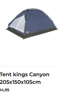 Kampeertenten vanaf 14,95 euro