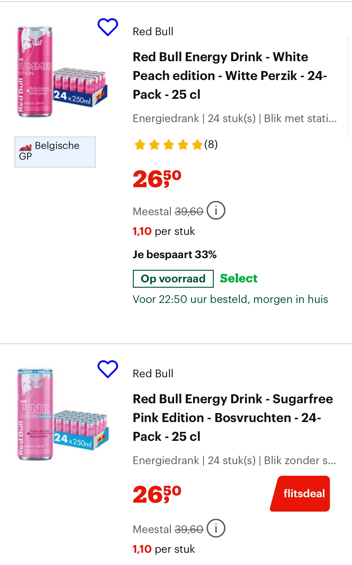 Flitsdeal red bull