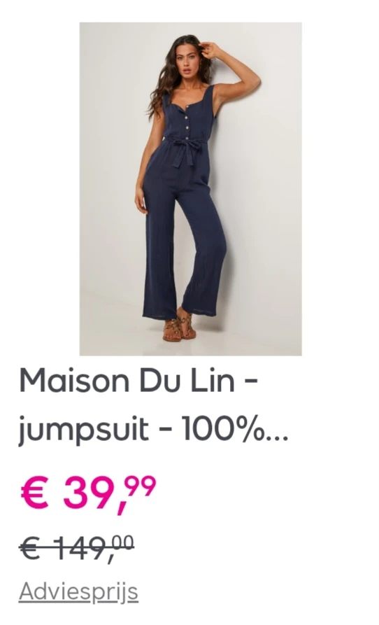 Maison Du Lin jumpsuit op veepee.be