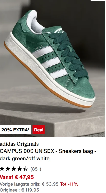 Tot 70% + 20% extra bij Zalando
