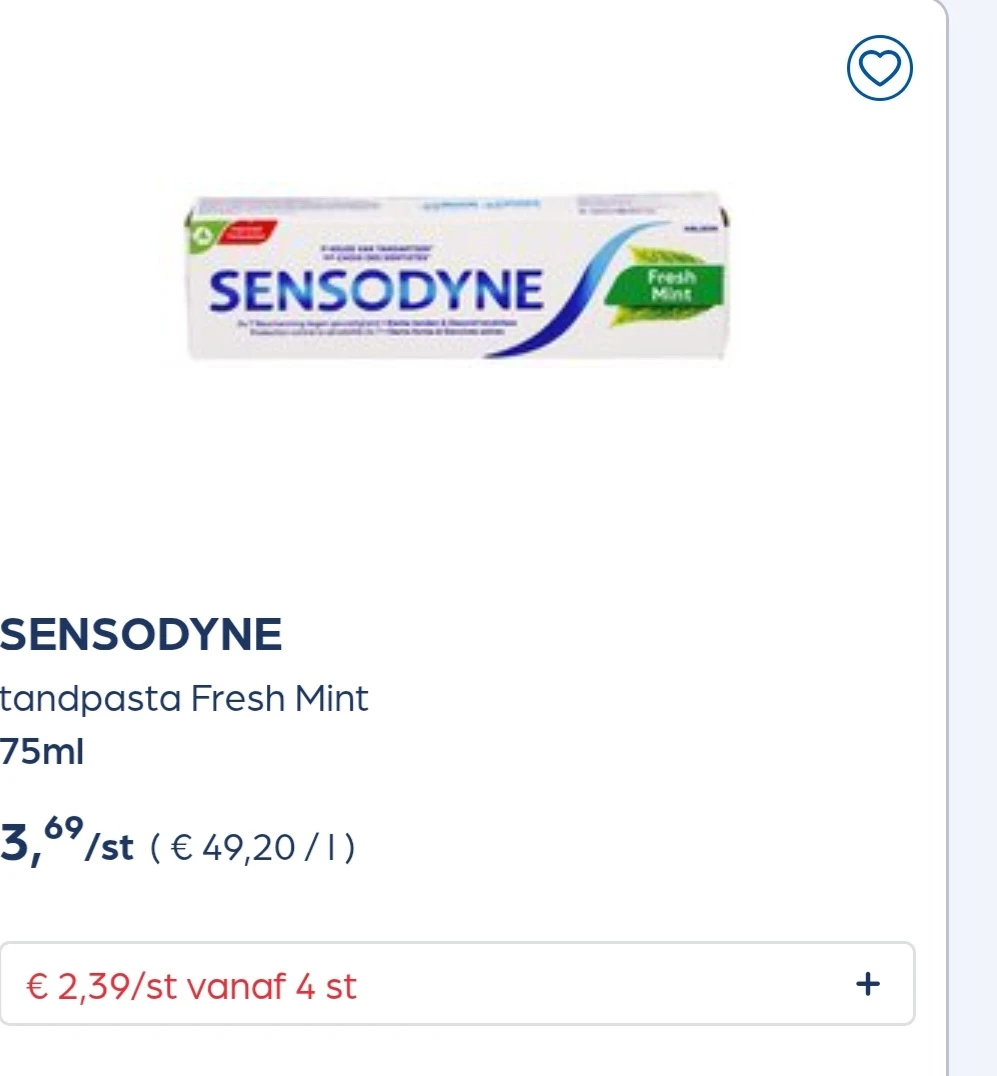 Sensodyne in promo