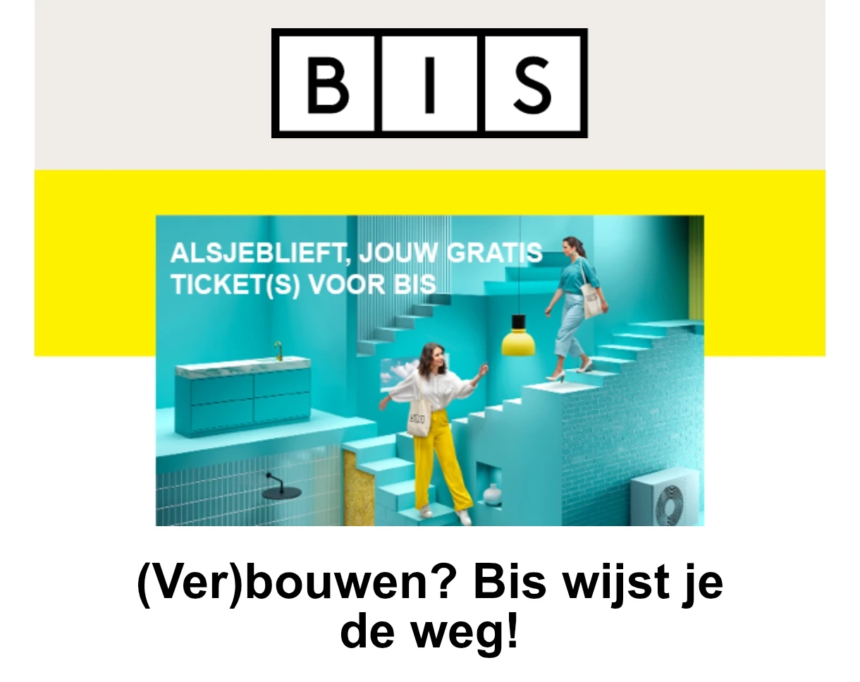 Gratis tickets Bis beurs
