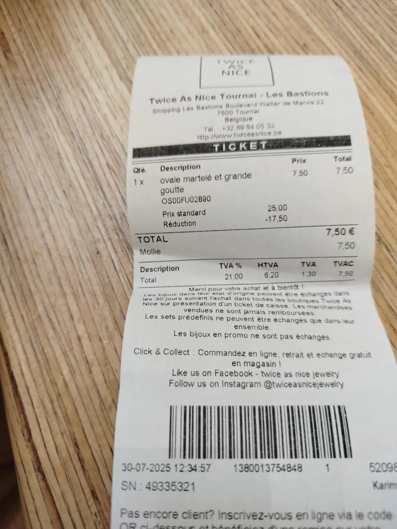 70% korting Twice as nice