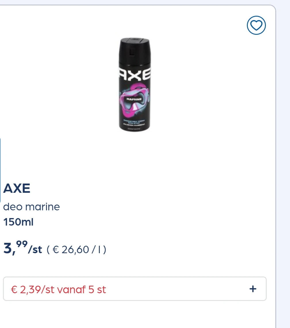 Axe in promo