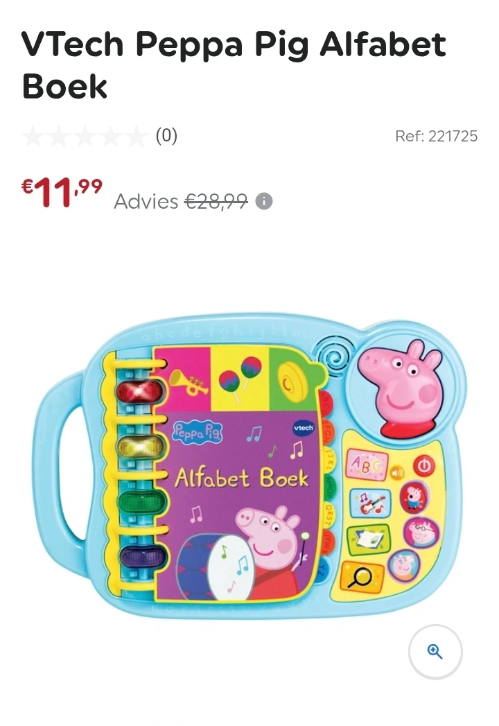 VTech Peppa Pig Alfabet Boek -59%