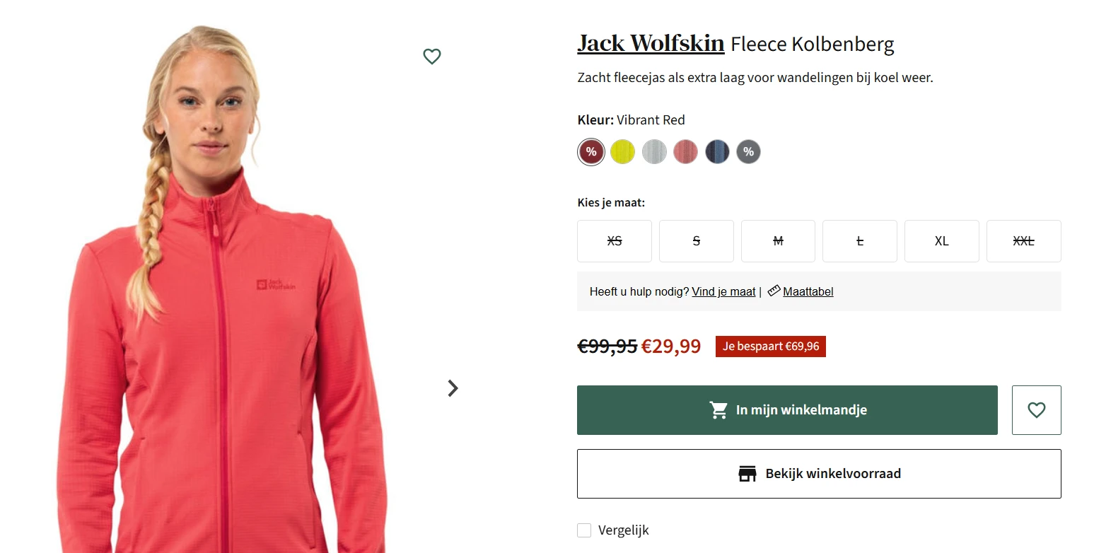 Jack Wolfskin dames fleece -70%