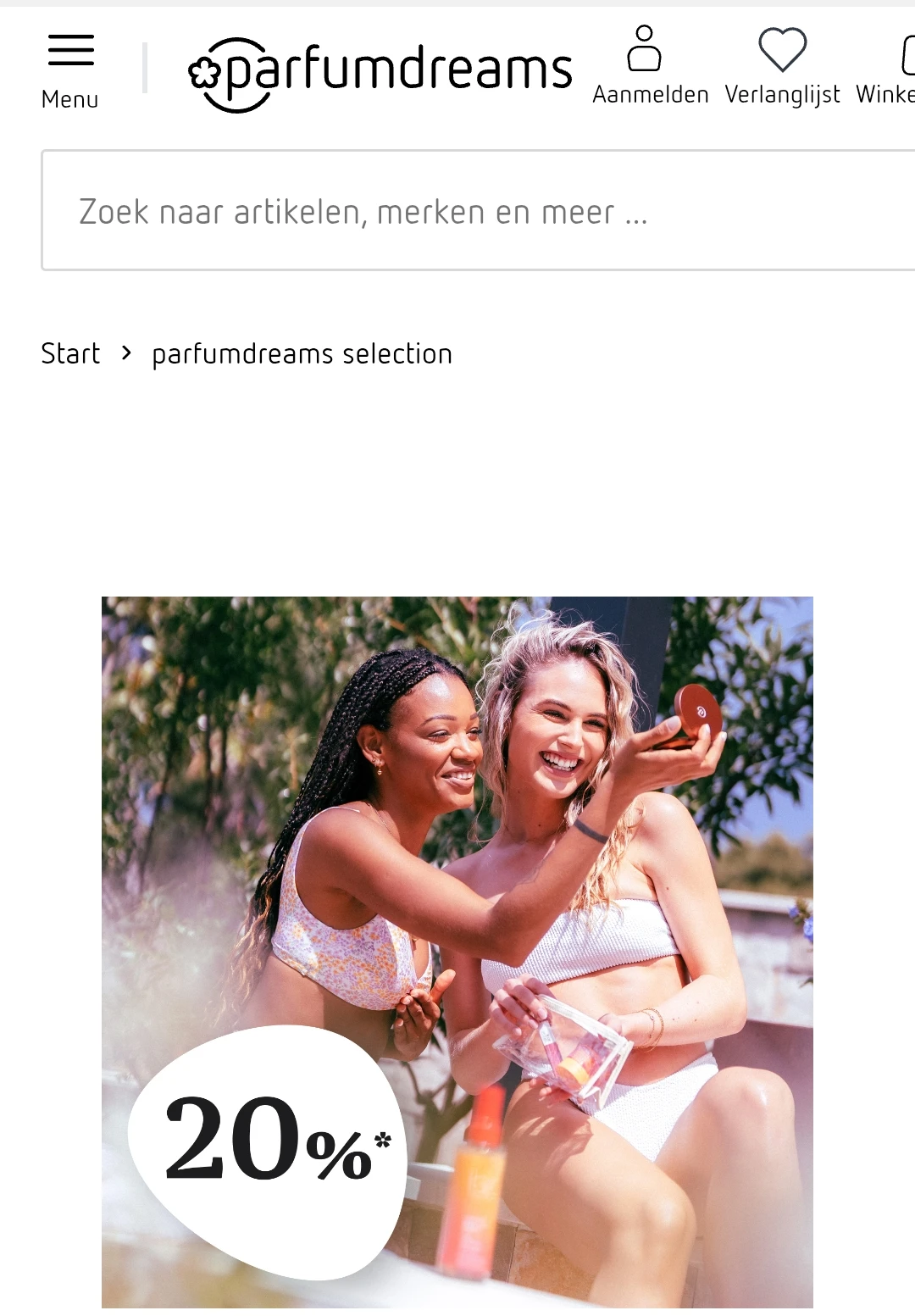 -20% bij Parfumdreams