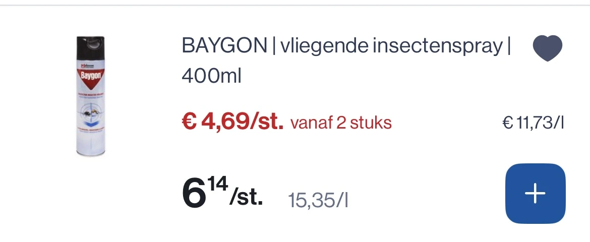 Baygon vliegende insectenspray 400 ml -25%