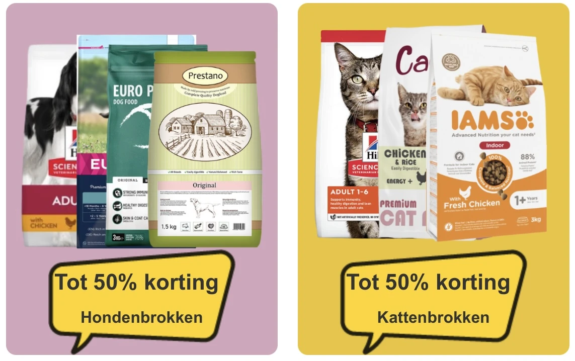 Honden en kattenvoer