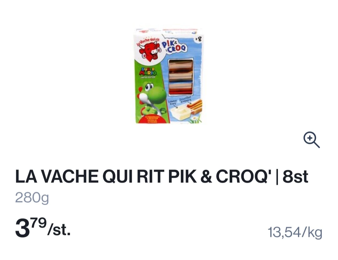 LA VACHE QUI RIT PIK & CROQ' 8st 280g in promo
