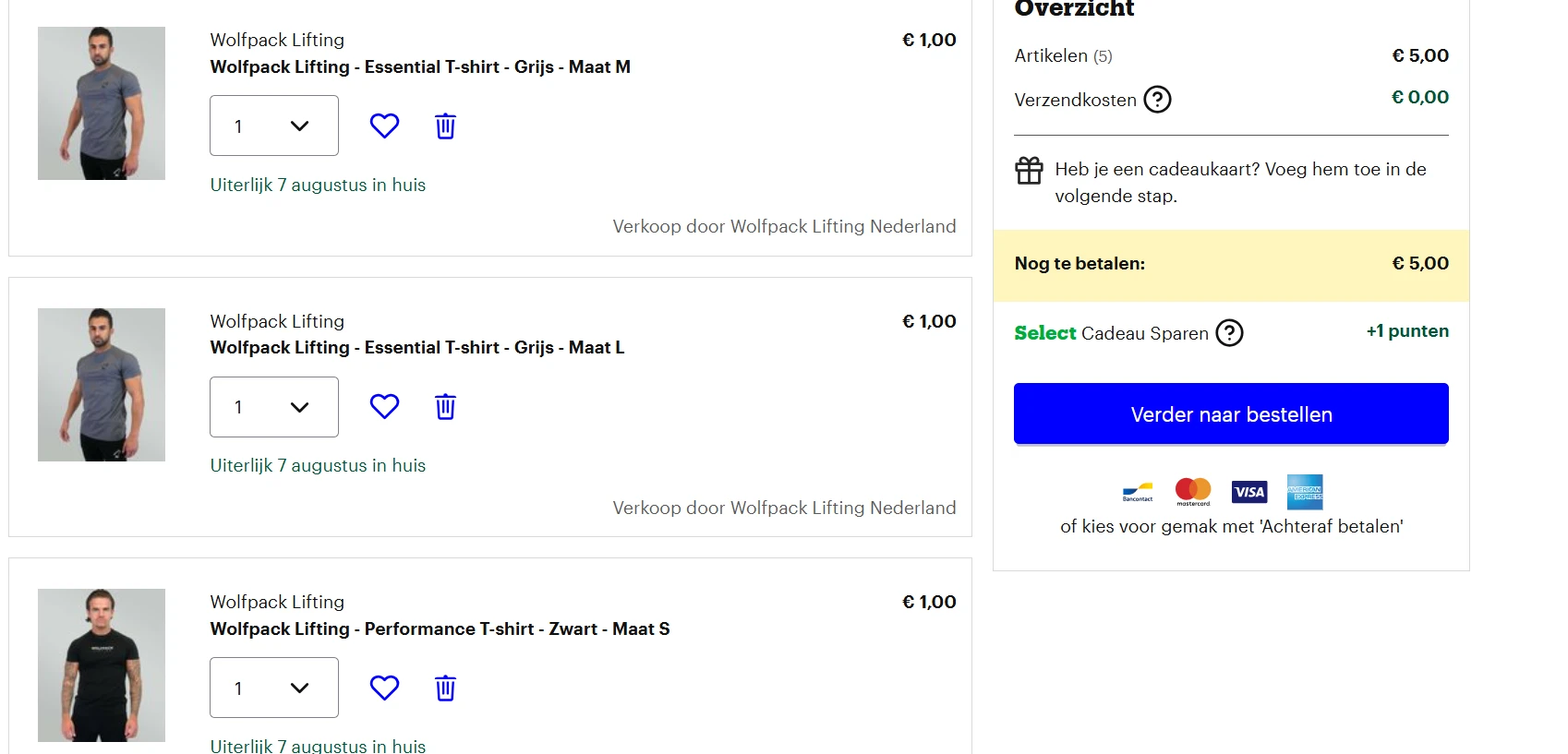 short bij bol