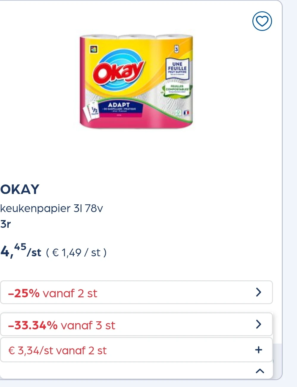 Okay -33,34% extra