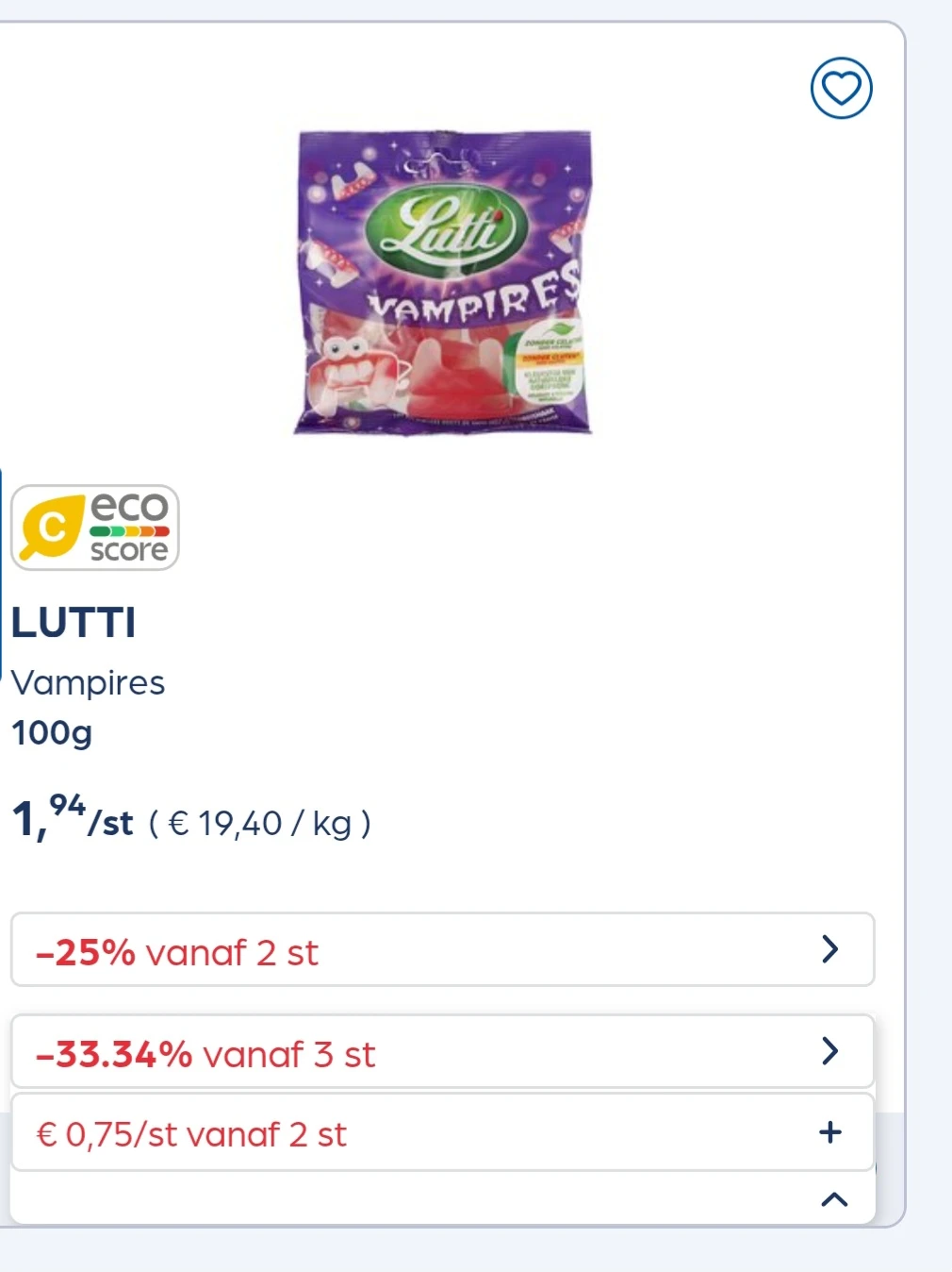 Lutti -25% extra