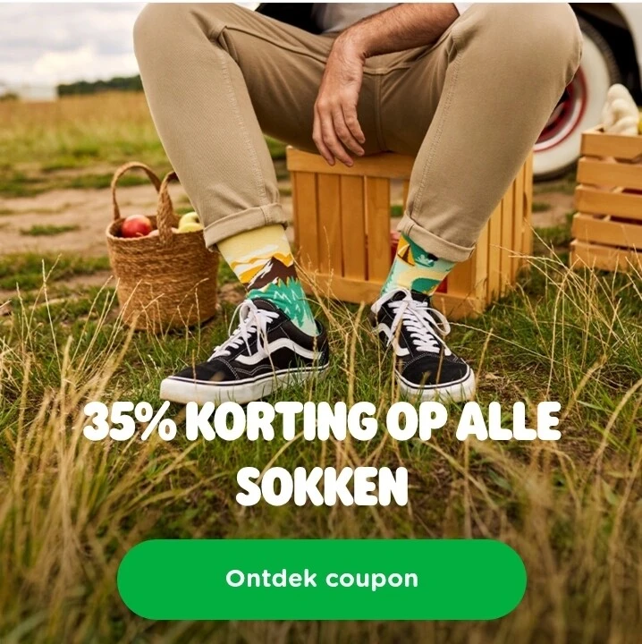 35% extra korting op alle sokken en kousen bij Dedoles