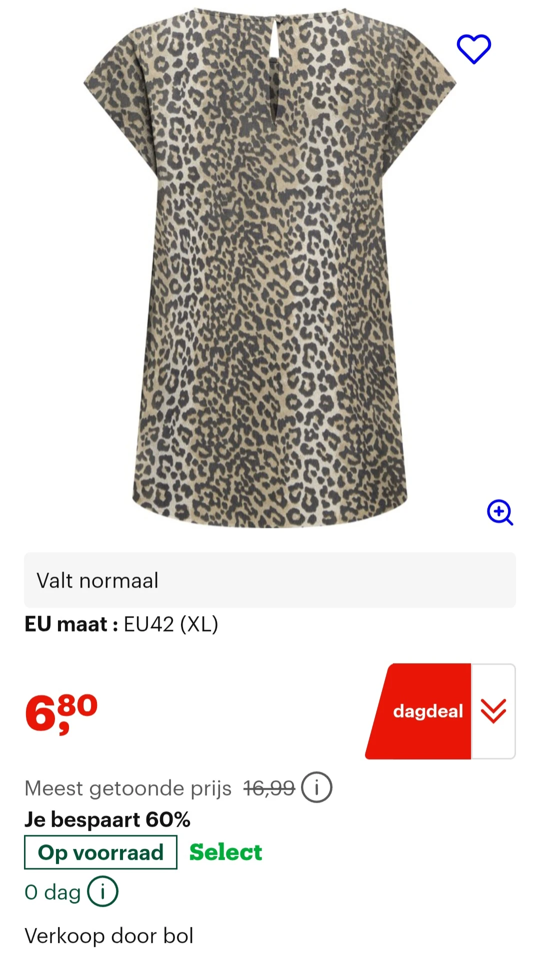Dagdeal bij bol.com tot -70% op o.a. only Blouses, jack&Jones t-shirt, ..