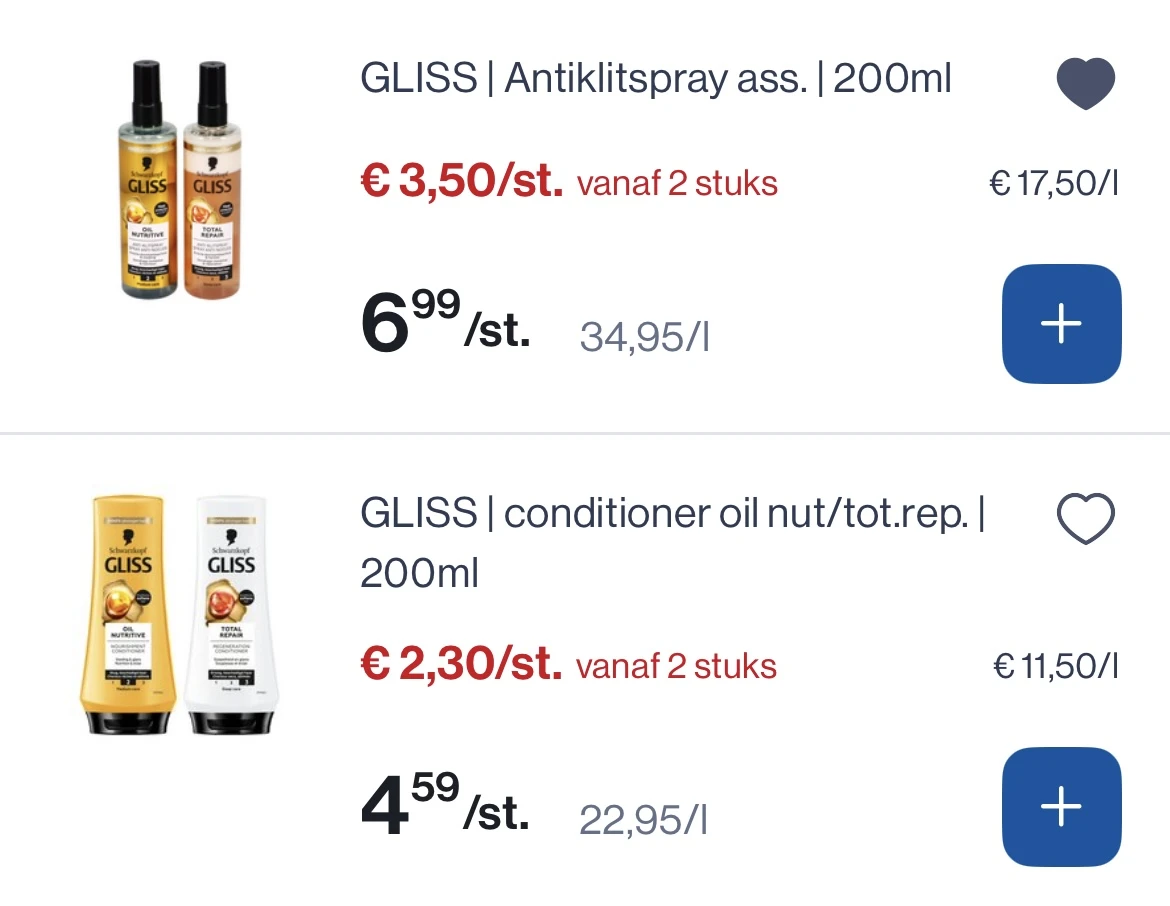 Gliss antiklitspray En conditioner -50%