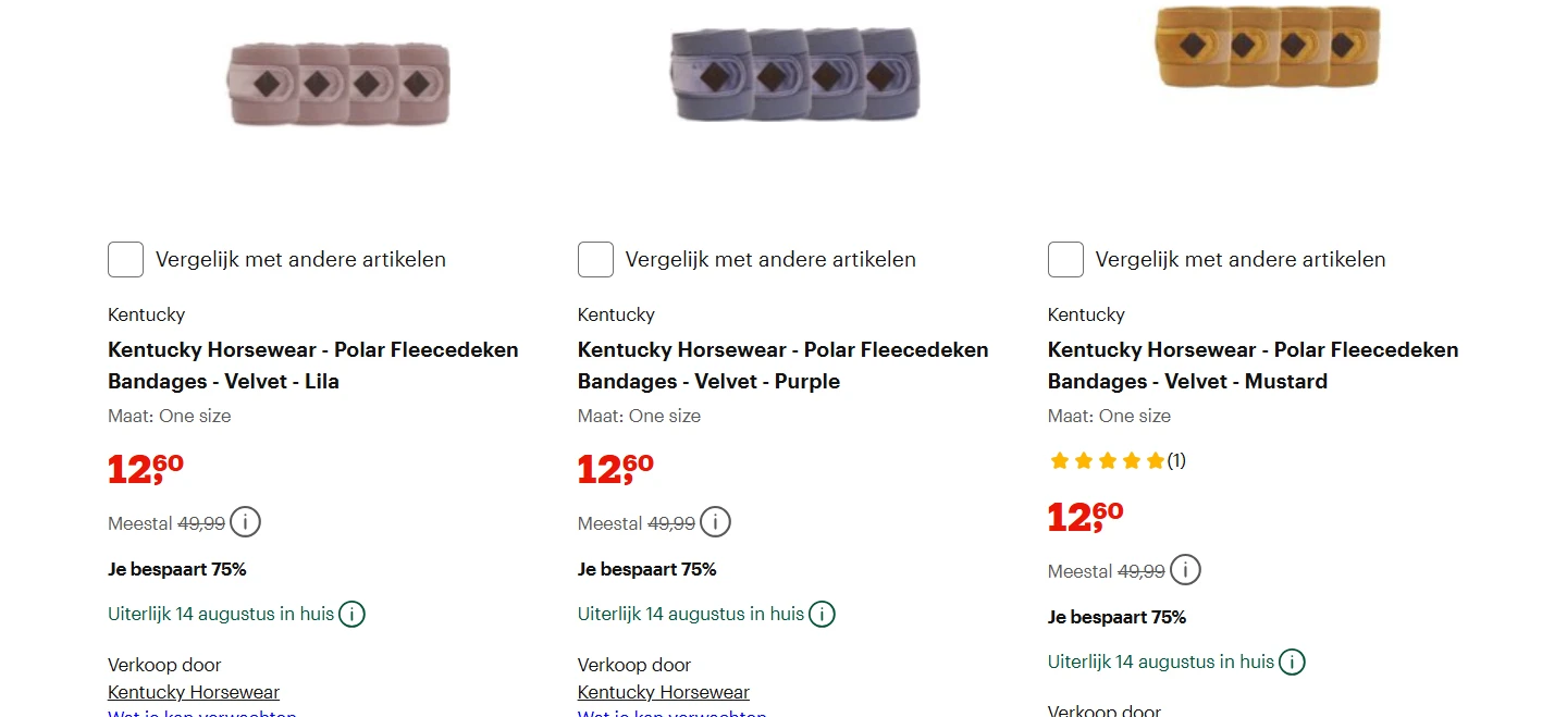 paardenitems Kentucky horsewear tot 75 procent korting