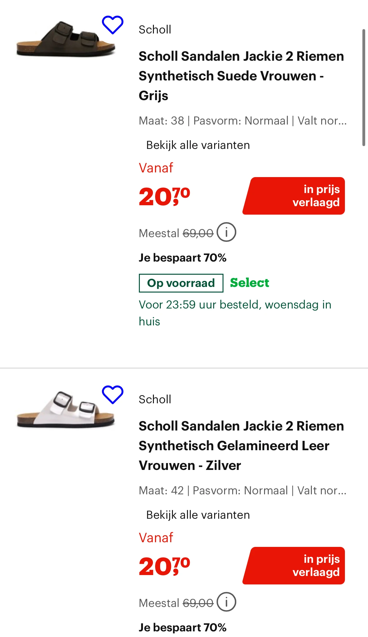 Scholl dames sandalen -70%