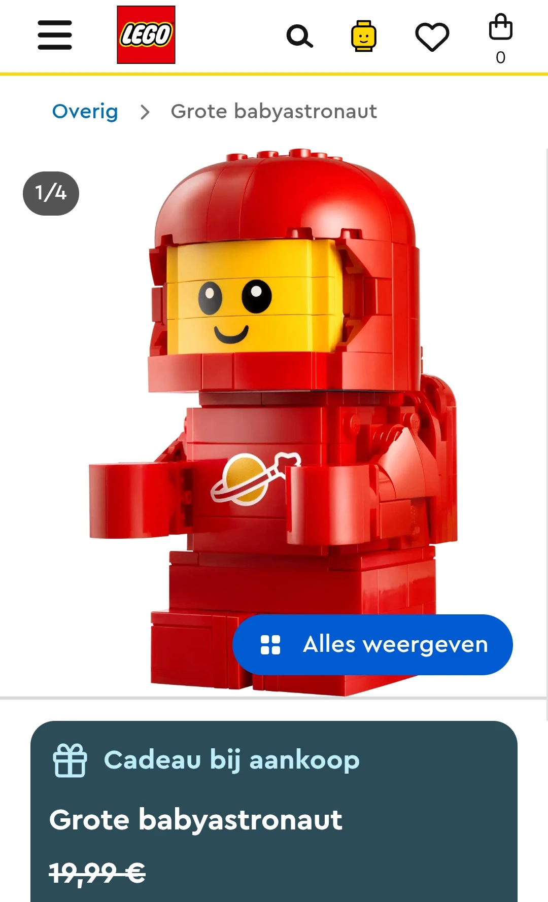 GRATIS grote babyastronautter bij lego