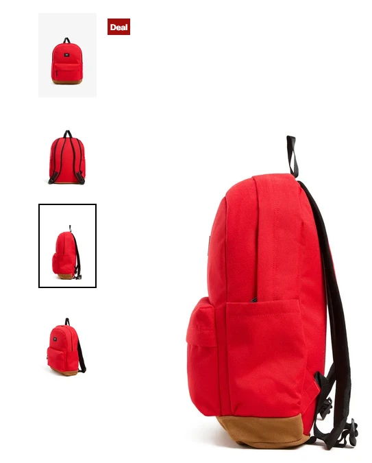 Vans rugzak rood aan 23,95 euro