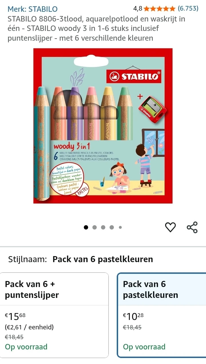 STABILO woody 3 in 1 nu -44%