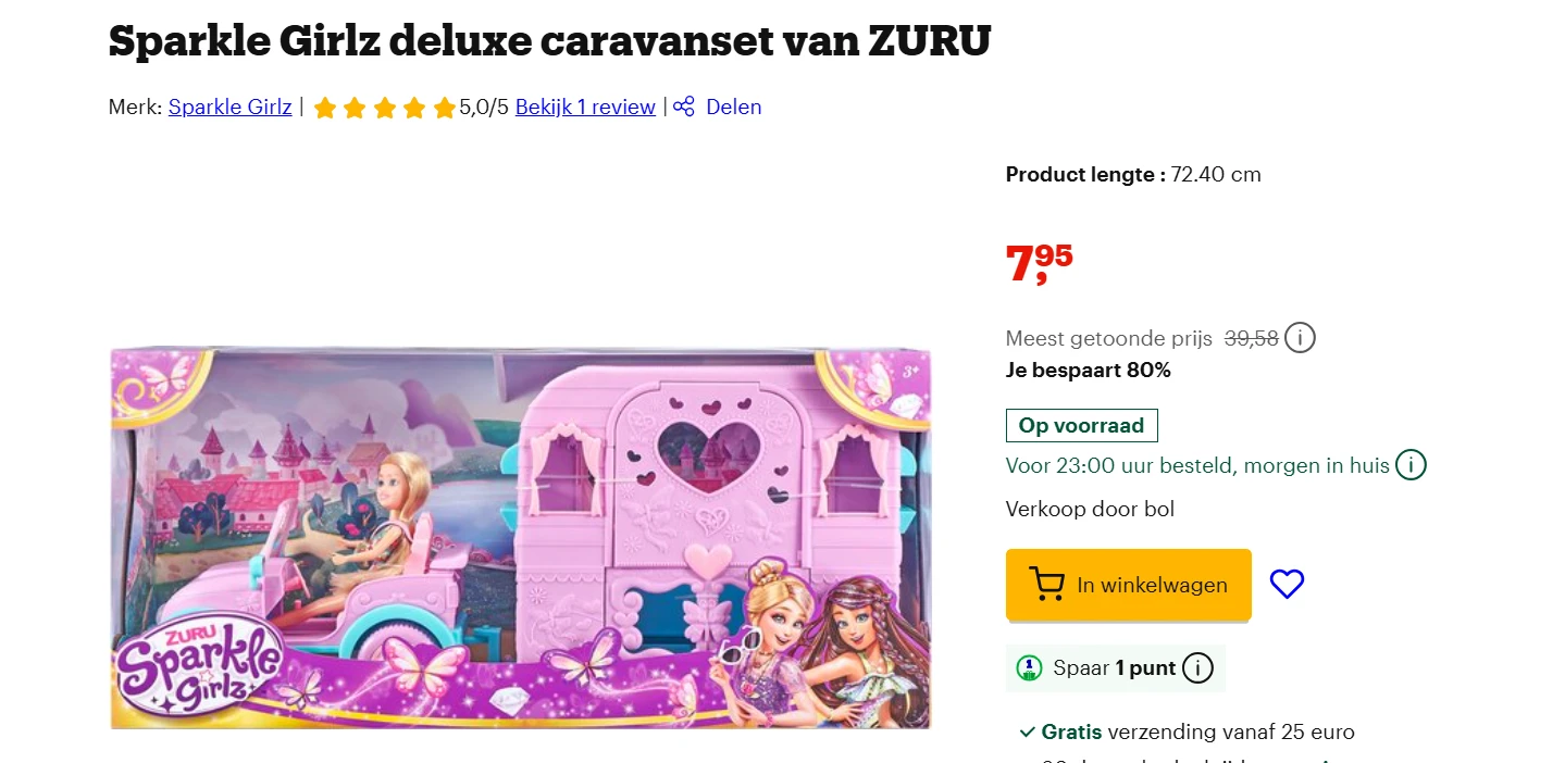Sparkle Girlz deluxe caravanse