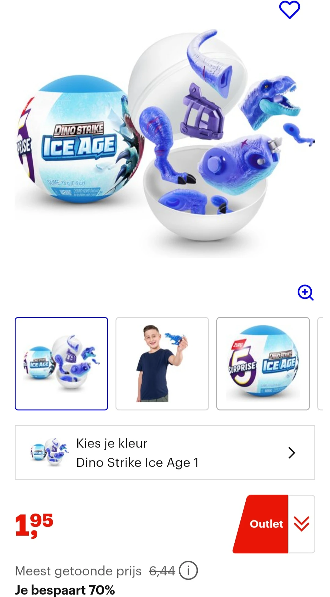 5 surprise dino strike ice age van zuru -70% op bol.com