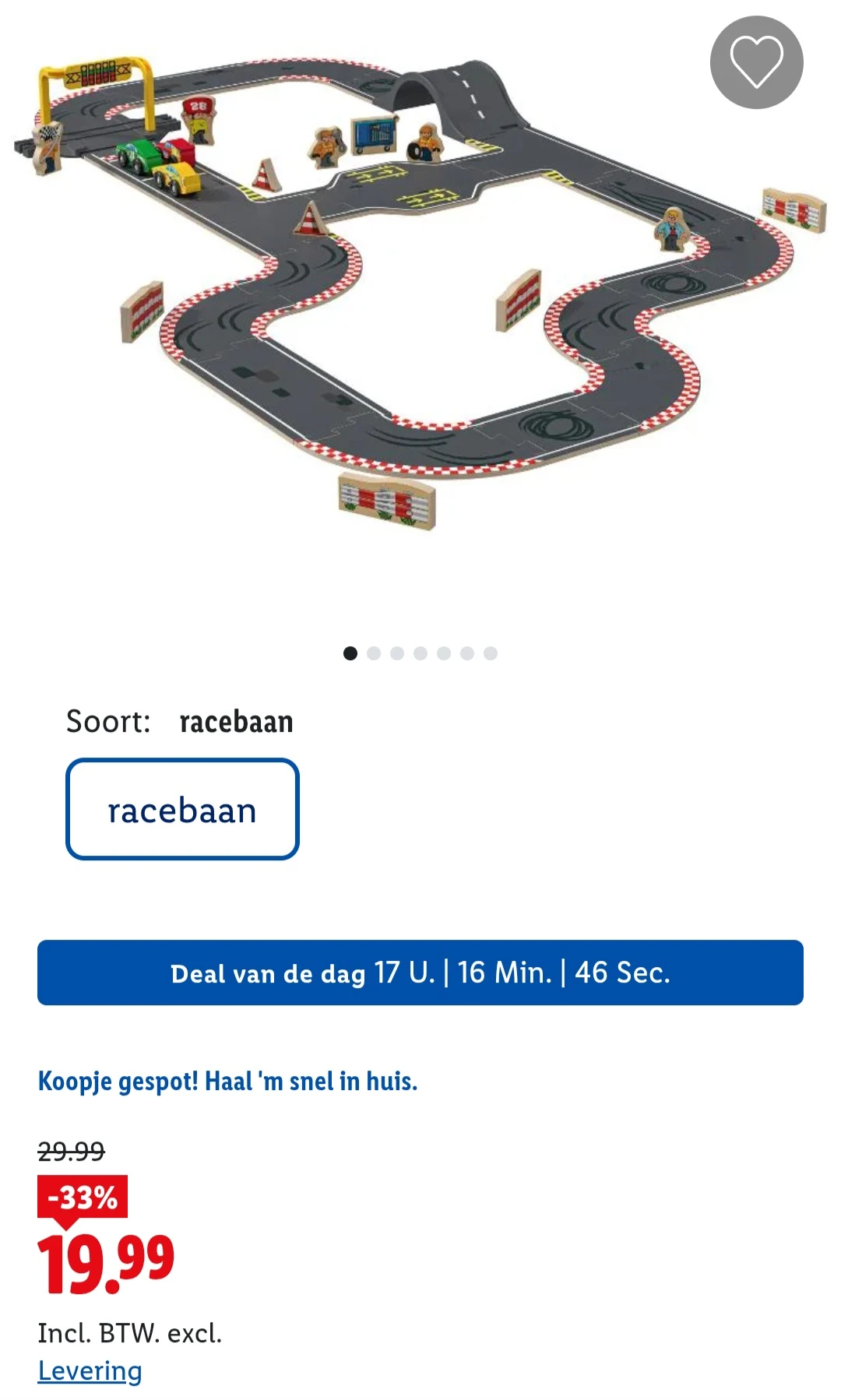 Houten stratenset of racebaan Playtive -33% op lidl.be
