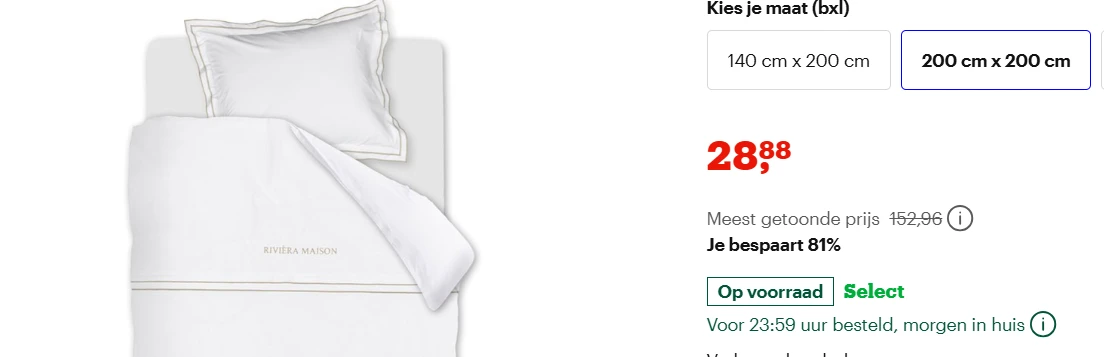 Rivièra Maison Salute dekbedovertrek -81%