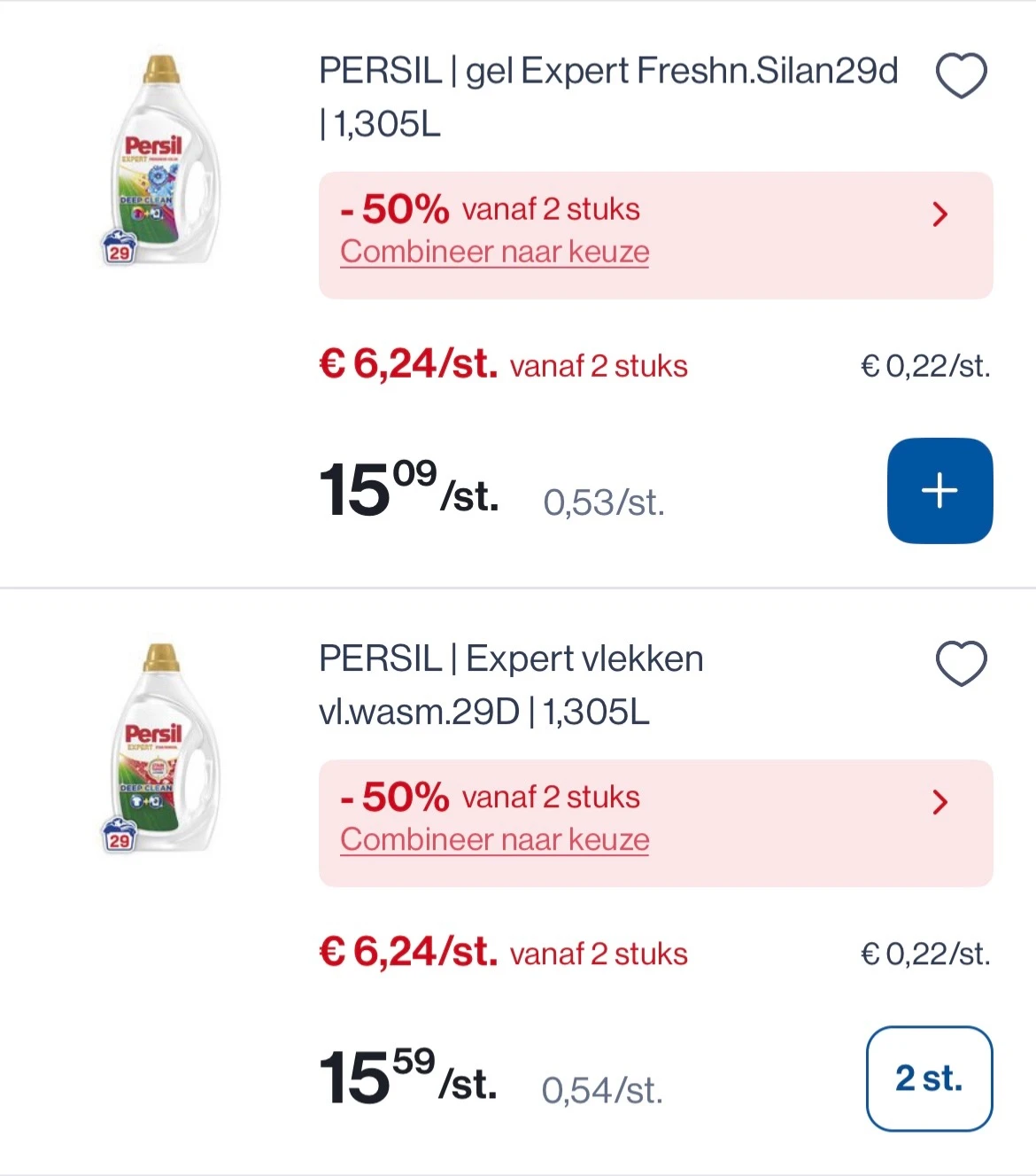 Persil wasmiddel 29 dosissen met mooie dubbele korting bij Collect en go