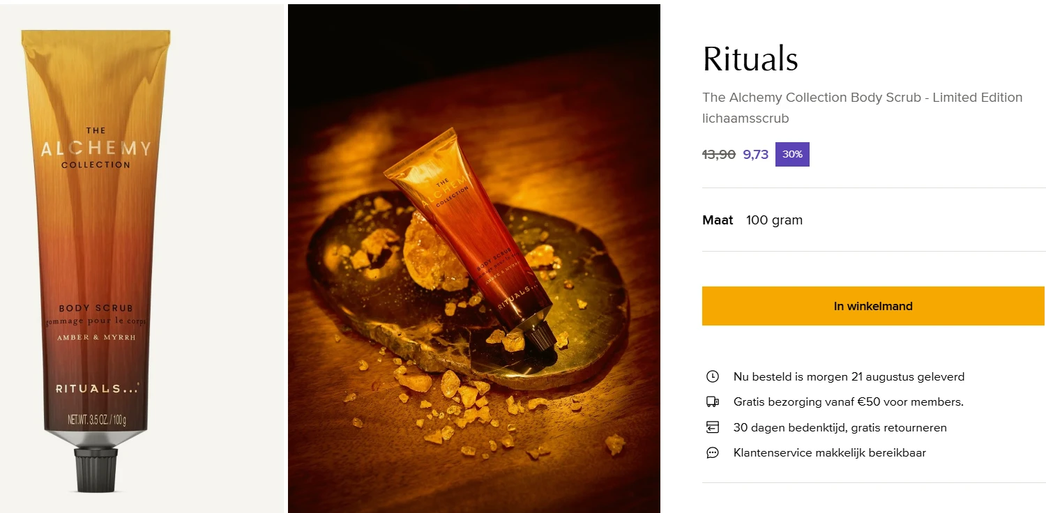 -30% Rituals The Alchemy Collection Body Scrub