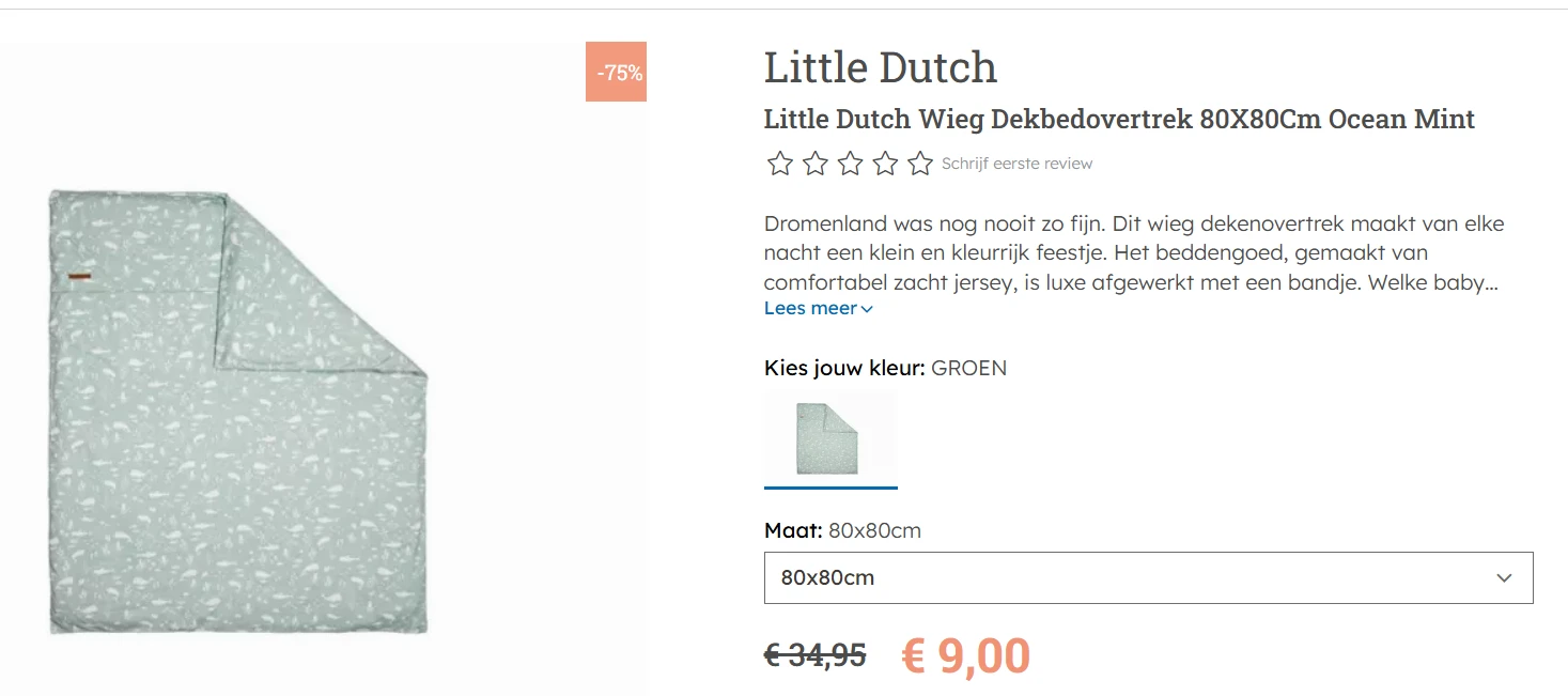 Tot -75% op selectie Little Dutch bij Multi Bazar