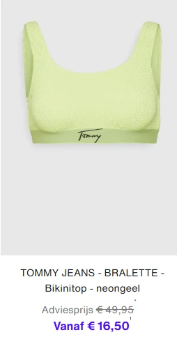 Tot 70% korting op Tommy Jeans