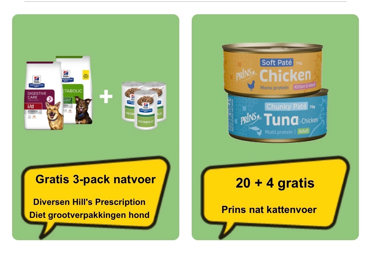 Honden en kattenvoer