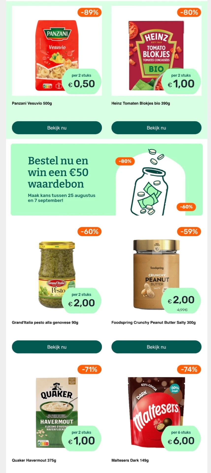 Foodello goedkoop thuiskomen