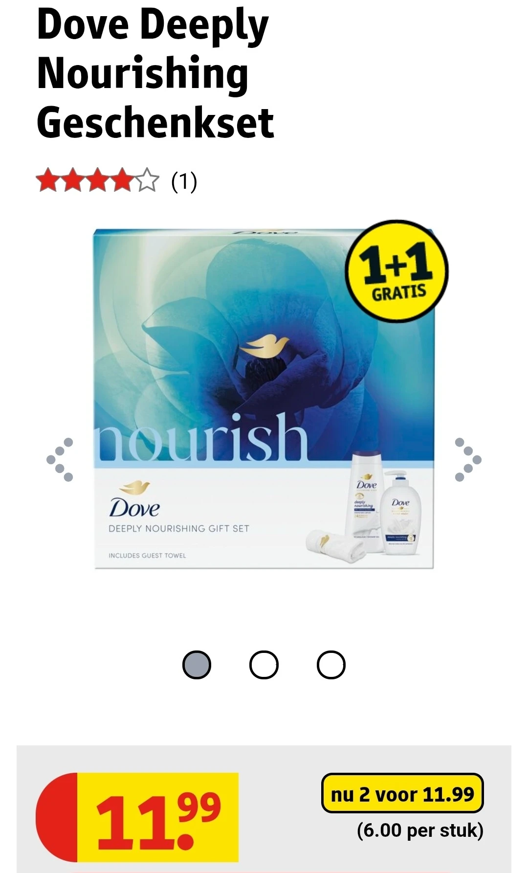 Geschenksets aan 1+1 of -50% bij Kruidvat