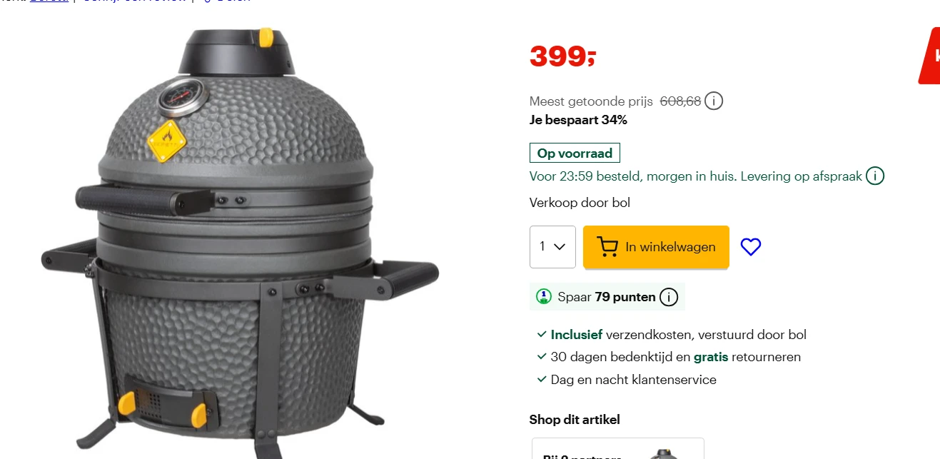 Boretti - Ceramica Compact bbq goedkoopst bij bol
