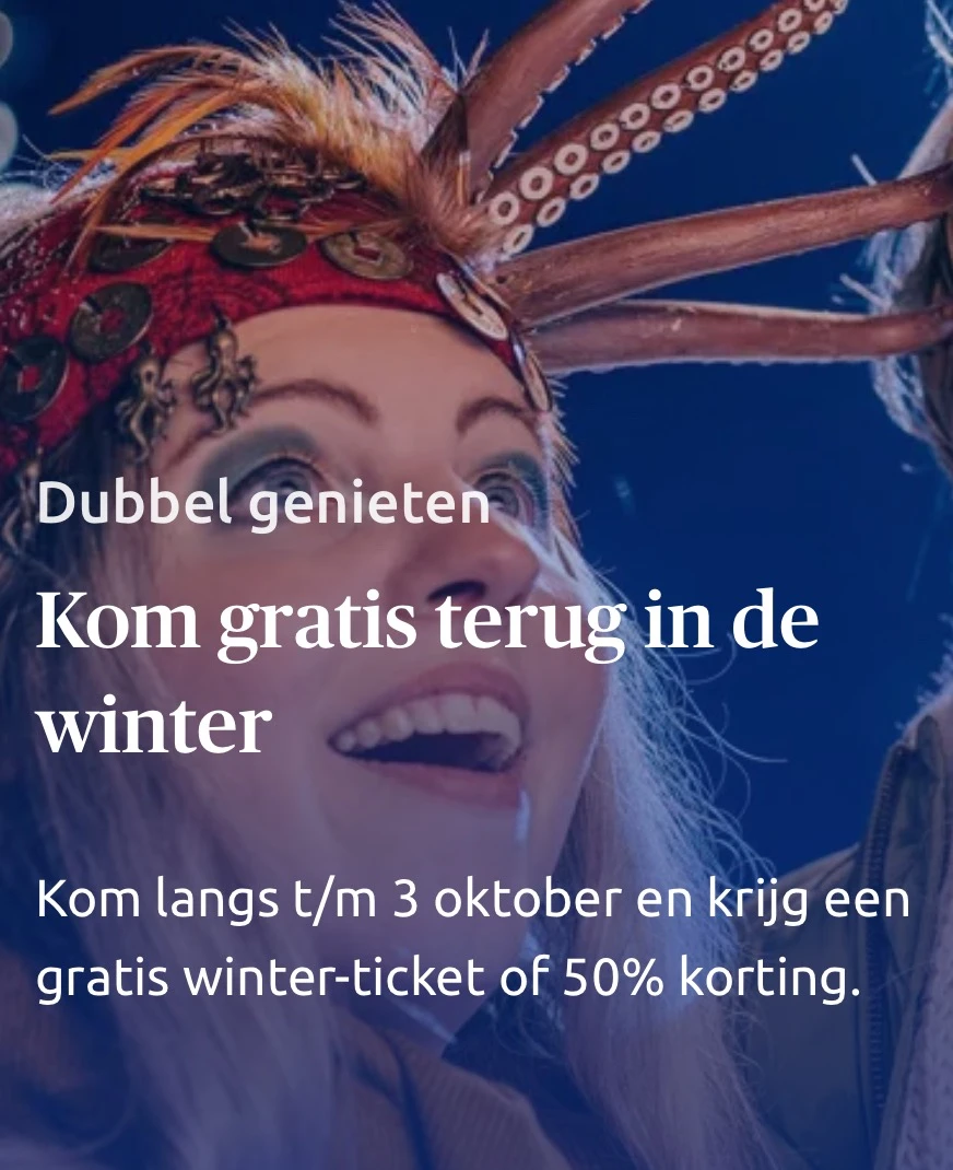 Toverland Winteractie: gratis tweede bezoek