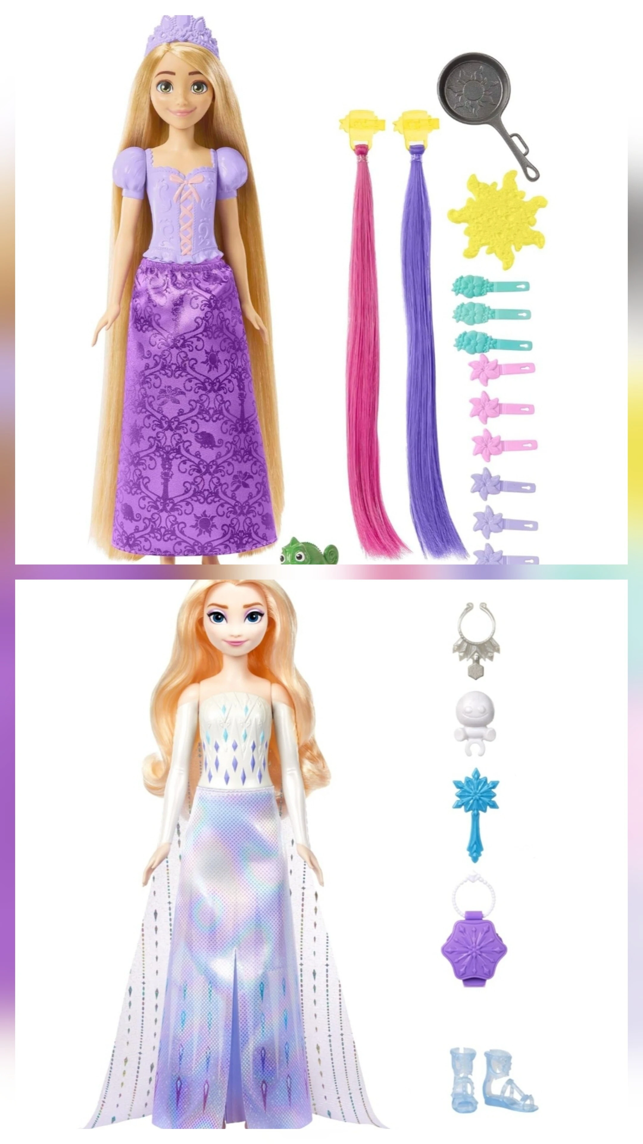 Mattel Disney Sneeuwkoningin Elsa & Rapunzel