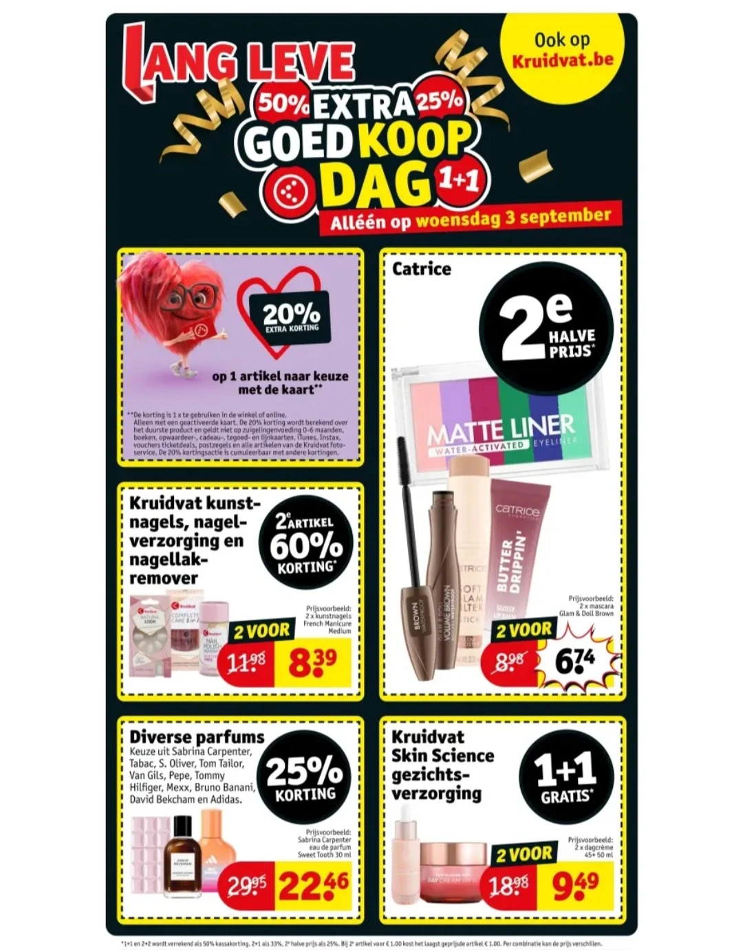 Kruidvat extra goedkoop dag op woe 3/9