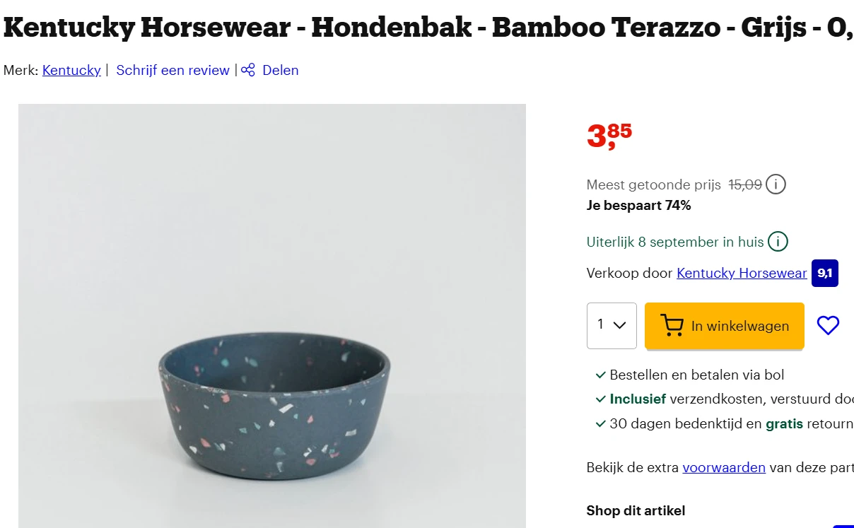 hondenbak bij Bol