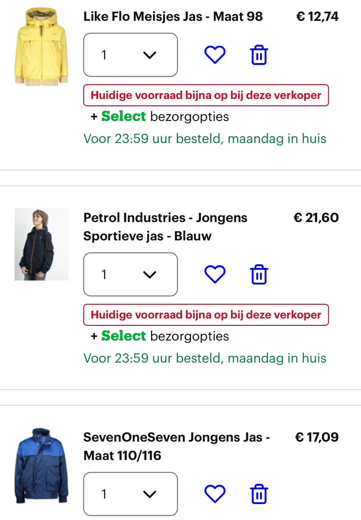 Dagdeal kinderkleding