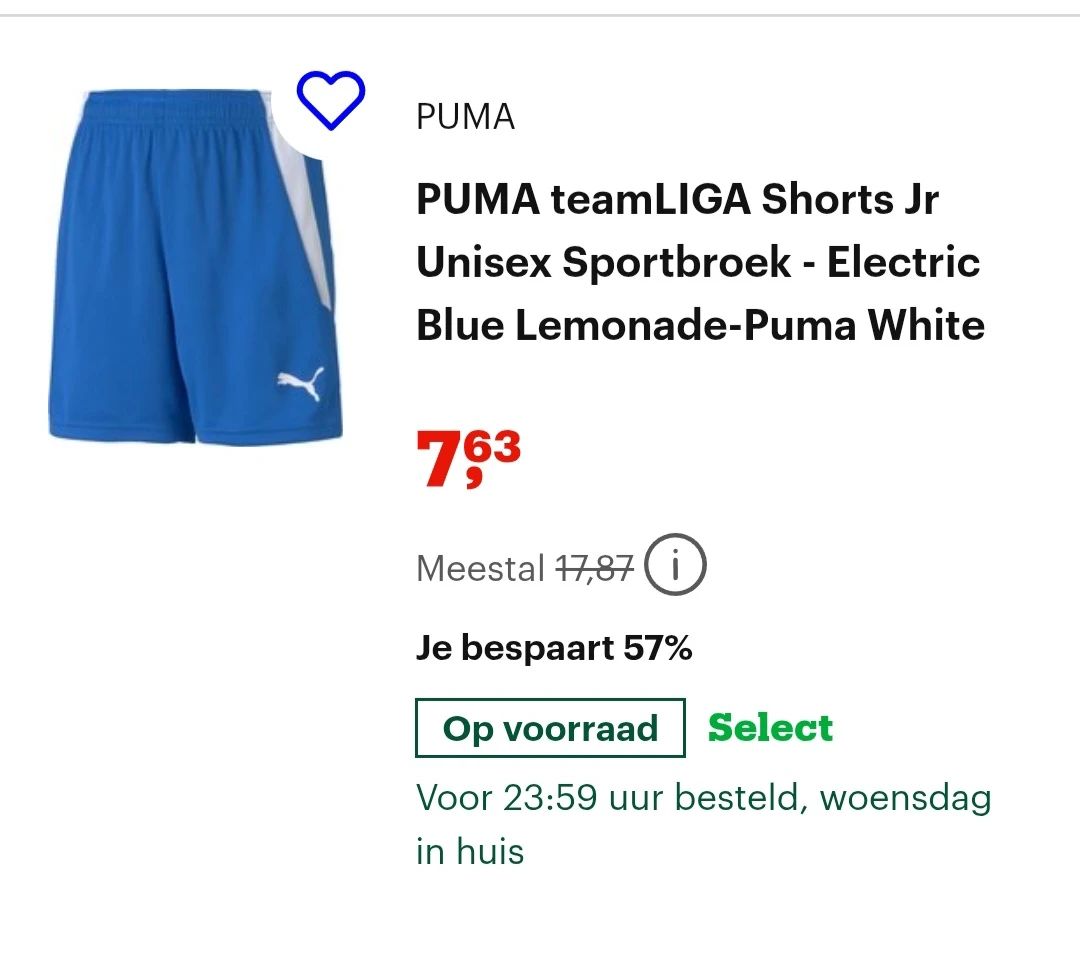 Puma sportbroek -57% maat 176 op bol.com