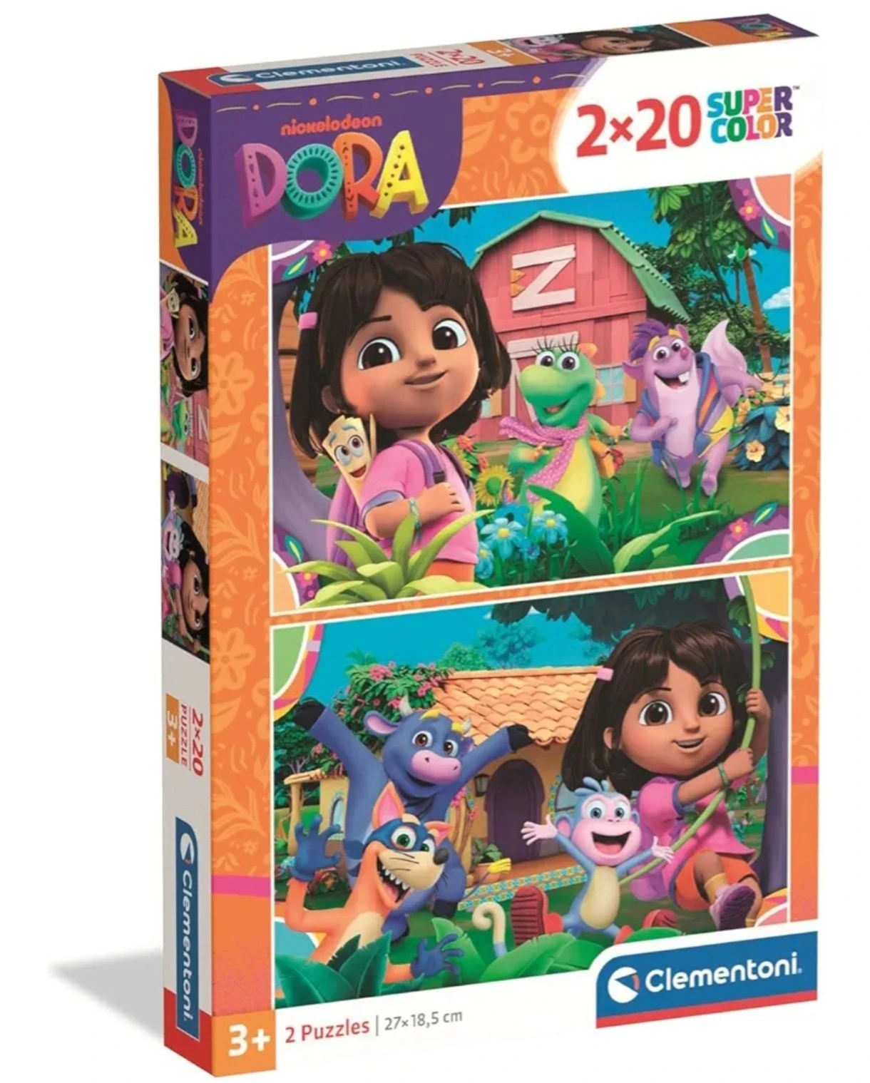 Dora 2 X 20 puzzel Clementoni €2,99