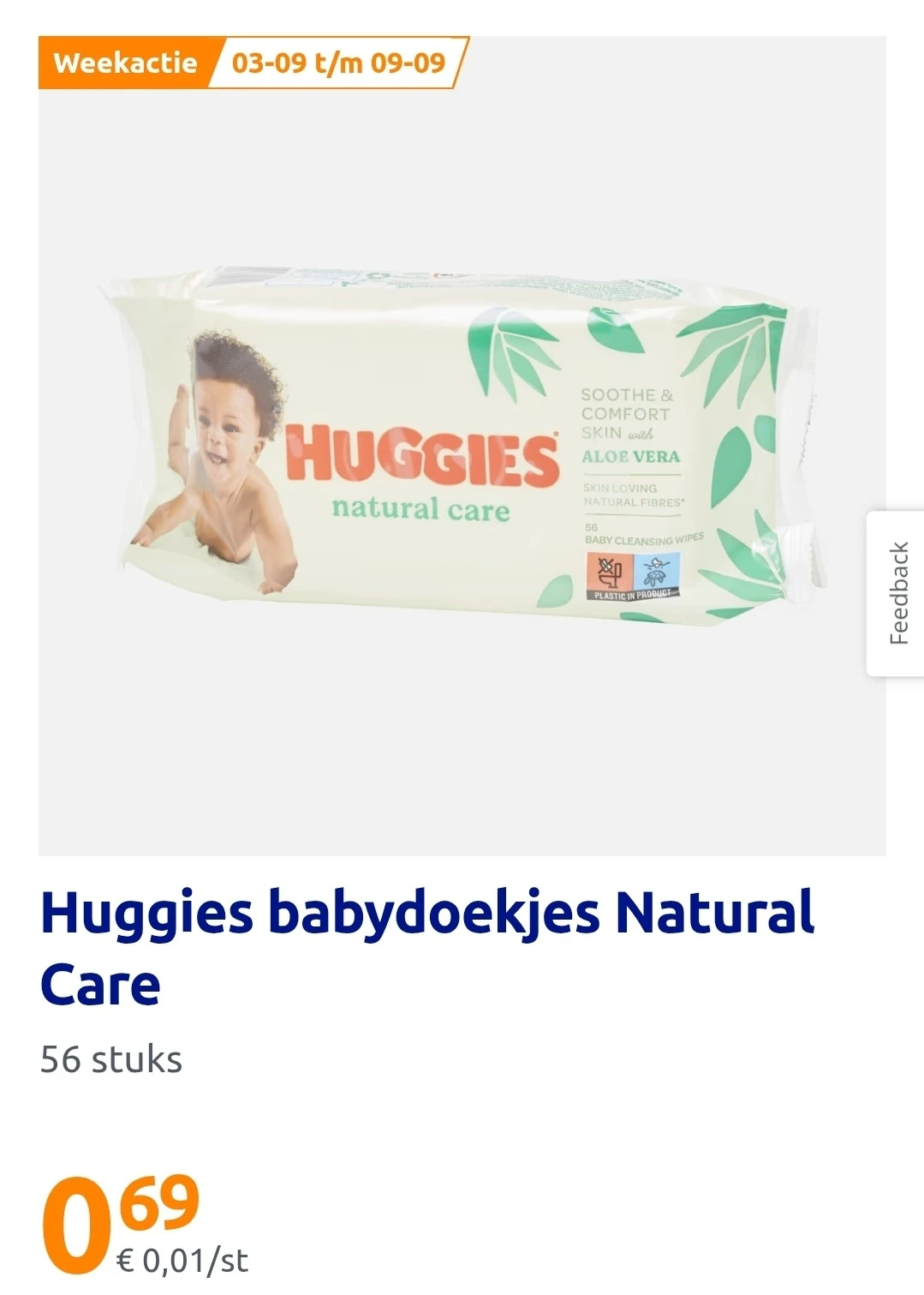 Huggies babydoekjes 👶🏻 heel goedkoop bij Action