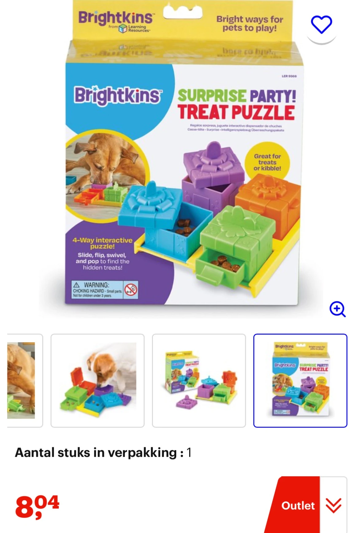Brightkins Voerspelletje hond bijna 70% korting
