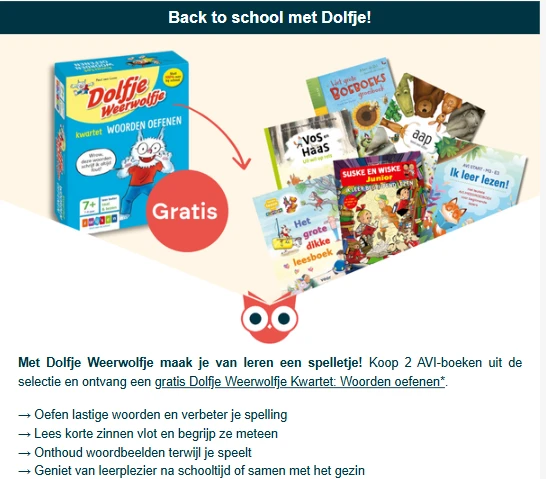 Gratis Dolfje Weerwolfje Kwartet t.w.v. €10,99 bij 2 boeken 📚 Standaard Boekhandel