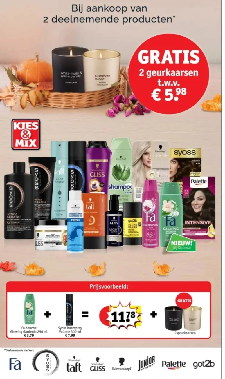 gratis 2 geurkaarsen